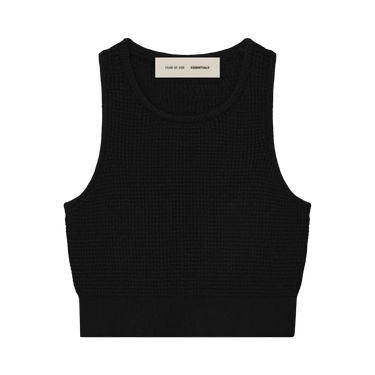 Fear of God Essentials Waffle Sport Tank 'Vintage Black'