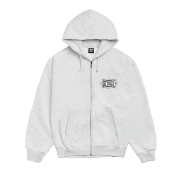 Stussy Champion Oval Zip Hoodie 'Ash Heather'