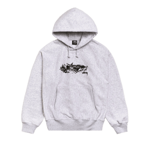 Stussy Fawn Hoodie 'Ash Heather'