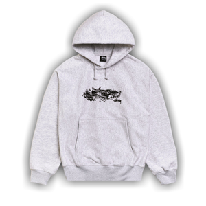 Stussy Fawn Hoodie 'Ash Heather'