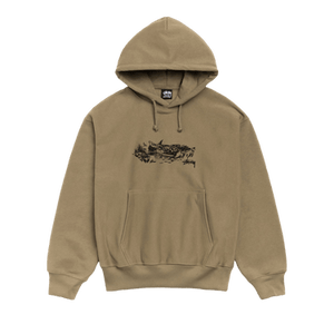 Stussy Fawn Hoodie 'Army'