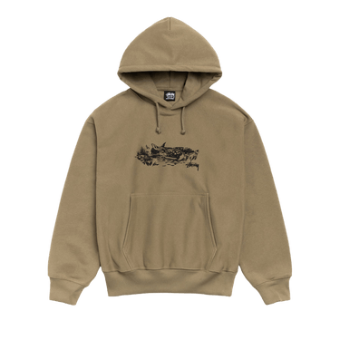 Stussy Fawn Hoodie 'Army'