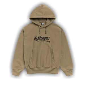 Stussy Fawn Hoodie 'Army'