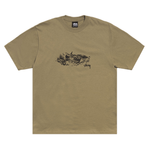 Stussy Fawn Tee 'Army'
