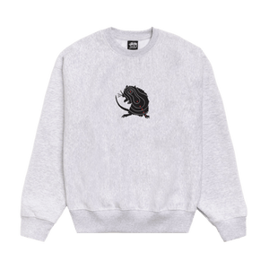 Stussy Long Range Crew 'Ash Heather'
