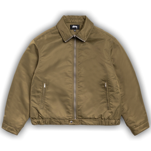 Stussy Pile Lined Zip Jacket 'Olive'
