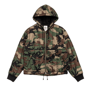 Stussy Quilted Nylon Work Jacket 'Woodland Camo'