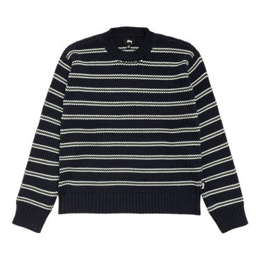 Stussy Stripe Knit Crew 'Ocean'