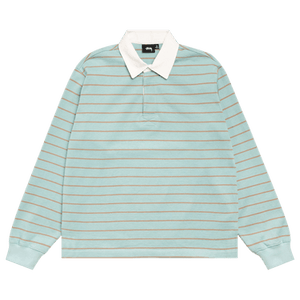 Stussy Striped Rugby Shirt 'Blue'