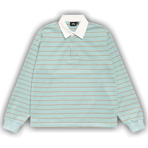 Stussy Striped Rugby Shirt 'Blue'
