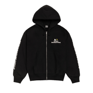 Stussy International Zip Hoodie 'Black'