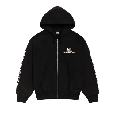 Stussy International Zip Hoodie 'Black'