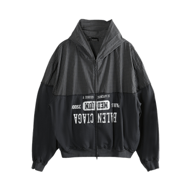 Balenciaga Patched Hooded Shirt 'Black'