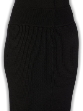 Rick Owens Short Sliced Skirt 'Black'