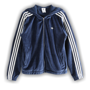 Adidas x Wales Bonner Velour Trainer Hoodie 'Collegiate Navy'