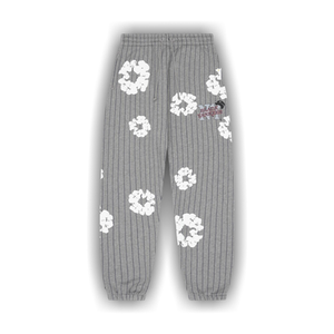 Denim Tears Pinstripe Wreath Sweatpants 'Grey'