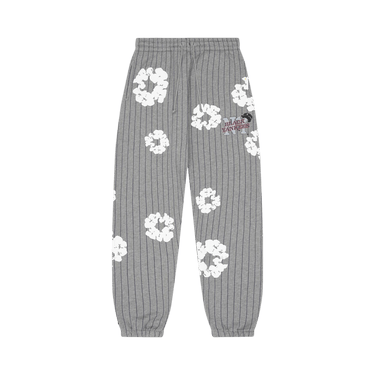 Denim Tears Pinstripe Wreath Sweatpants 'Grey'