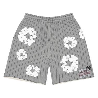 Denim Tears Pinstripe Wreath Sweatshorts 'Grey'