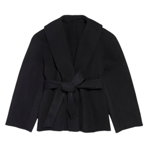 Balenciaga Short Wrap Coat 'Black'