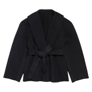 Balenciaga Short Wrap Coat 'Black'