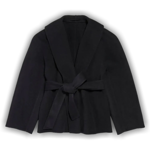 Balenciaga Short Wrap Coat 'Black'
