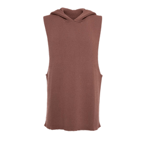 Rick Owens Hooded Tank 'Rosewood'