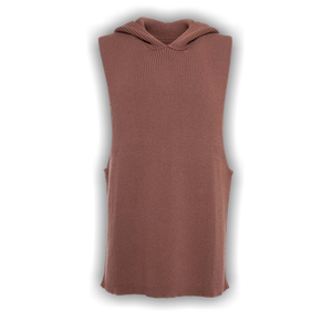 Rick Owens Hooded Tank 'Rosewood'