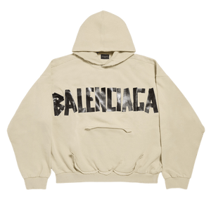 Balenciaga Ripped Pocket Hoodie 'Beige'