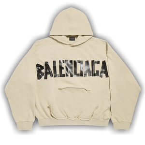 Balenciaga Ripped Pocket Hoodie 'Beige'