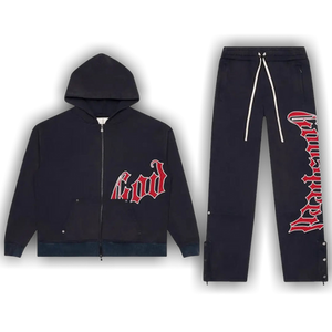 Godspeed OG Logo Sweatsuit V2 'Navy/Red'