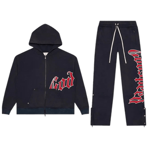 Godspeed OG Logo Sweatsuit V2 'Navy/Red'