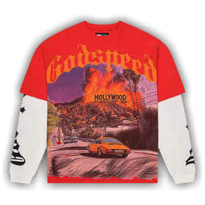 Godspeed Los Scandalous Layered T-Shirt 'Red'