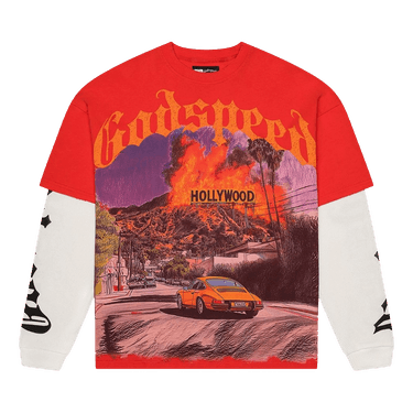 Godspeed Los Scandalous Layered T-Shirt 'Red'