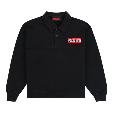 Pleasures Gentle Polo Sweatshirt 'Black'