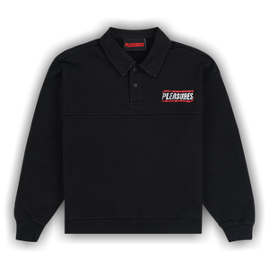 Pleasures Gentle Polo Sweatshirt 'Black'