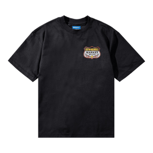 Market Smiley Burnt Rubber T-Shirt 'Pirate Black'