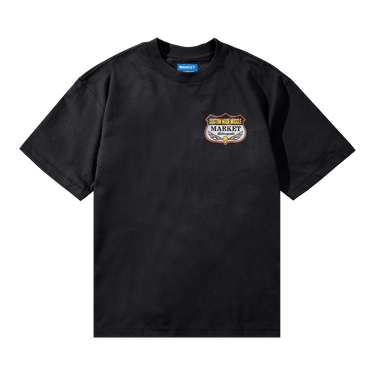 Market Smiley Burnt Rubber T-Shirt 'Pirate Black'