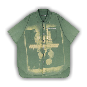 RIVINGTON roi Rebis In Times Like These Working Man Shirt 'Green'