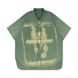 RIVINGTON roi Rebis In Times Like These Working Man Shirt 'Green'