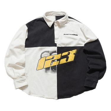 RIVINGTON roi Rebis Meta Rugby Shirt 'Black/White'
