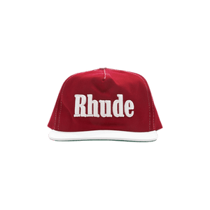Rhude Contrast Logo Hat 'Red/White'