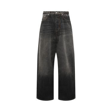 Rhude Wide Leg Traxedo Denim Pants 'Agoura Black'