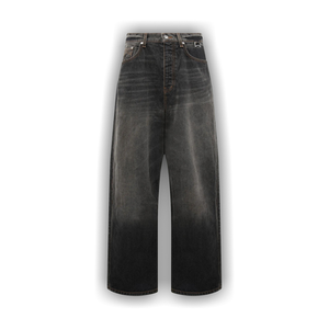 Rhude Wide Leg Traxedo Denim Pants 'Agoura Black'