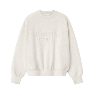 Fear of God Essentials Embossed Classic Crewneck Sweatshirt 'Oatmeal Heather'