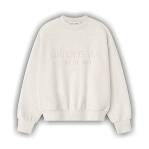 Fear of God Essentials Embossed Classic Crewneck Sweatshirt 'Oatmeal Heather'