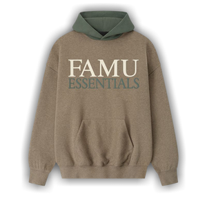 Fear of God Essentials Famu Sport Hoodie 'Homestead Heather/Balsam Green'