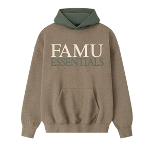 Fear of God Essentials Famu Sport Hoodie 'Homestead Heather/Balsam Green'
