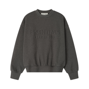 Fear of God Essentials Embossed Classic Crewneck Sweatshirt 'Charcoal Heather'