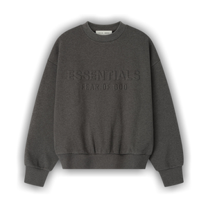 Fear of God Essentials Embossed Classic Crewneck Sweatshirt 'Charcoal Heather'