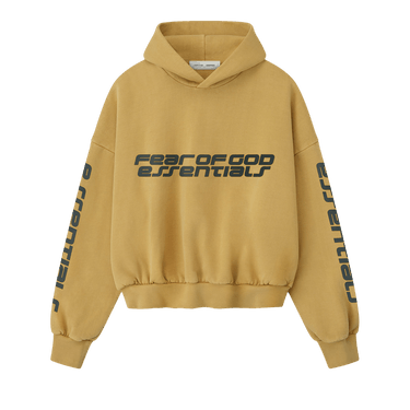 Fear of God Essentials Cropped Relaxed Hoodie 'Canyon'
